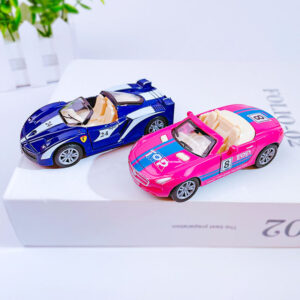 Wholesale Alloy back sports car key chain pendant graffiti simulation racing model student schoolbag pendant small gift