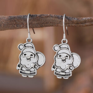 Backpack Santa Claus Earrings Pair