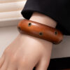 Wholesale Retro and cool wooden wide bracelet