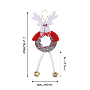 Round hemp rope leg pendant deer