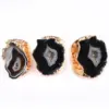 Women'S Crystal Agate Plating Healing Inlay Irregular Crystal Open Ring Healing Crystals Jewelry