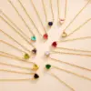 Wholesale Ion Plating (IP) 18K Gold Plated Heart Shape 304 Stainless Steel Sweet Simple Style Commute Waterproof Non Tarnish 304 Stainless Steel Necklace