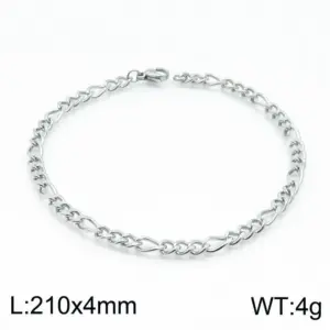 Steel Color 210 * 4mm = Bracelet KB146839-Z