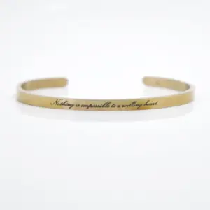 Nothing is impossible to a willing heart.