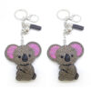 Wholesale 4pcs Velvet Diamond Koala Hot Diamond Picture Keychain