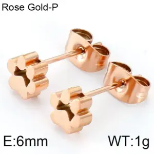Rose Gold Earrings Ke85214-K