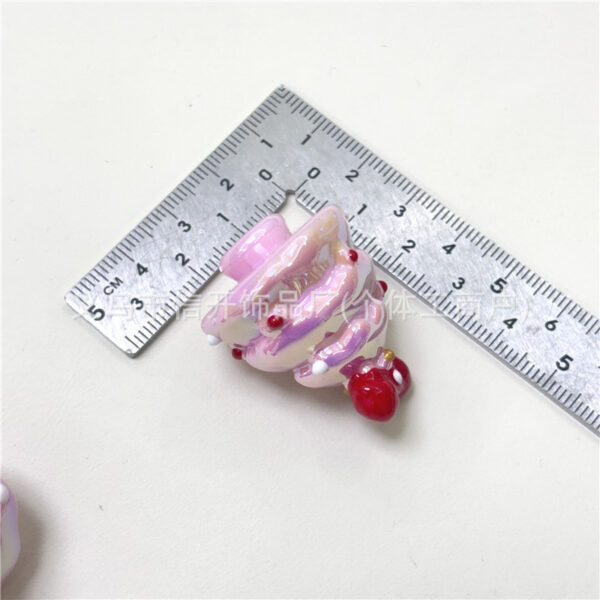 Wholesale Through-hole acrylic electroplated Christmas tree beads