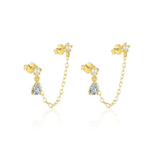 E4710-gold/pair / 925 silver