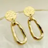 PVD Coated Real Gold Plated 14K Gold Round Water Droplets 304 Stainless Steel Simple Style Commute Waterproof Non Tarnish Drop Earrings