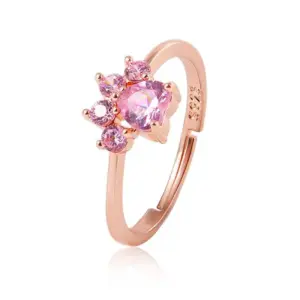 Wholesale Jewelry Cartoon Style Animal Copper Artificial Gemstones Diamond