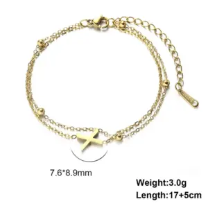 Gold Bracelet-X