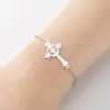 Wholesale PVD Coated 18K Gold Real Gold Plated Geometric 201 Stainless Steel Simple Style Waterproof Non Tarnish 201 Stainless Steel Bracelets