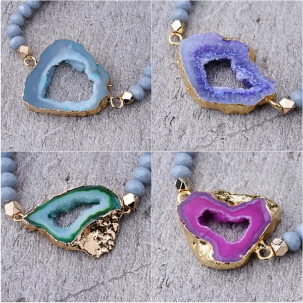 Wholesale Fashion Geometric Agate Bracelets