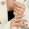oly-ed117a6fbae3e80b05cd19e54de50e9c Wholesale French Ins Style Vintage White Sea Shellfish Charming Ring Jewelry Plated with 18 Real Gold Titanium Steel Finger Ring Jewelry A256