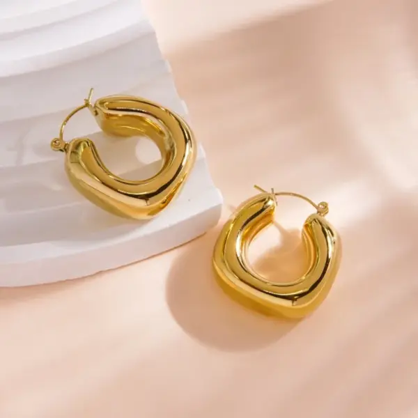 Wholesale 1 Pair IG Style Classic Style Geometric 304 Stainless Steel Earrings