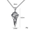 oly-ed3392d321d9db08ba17a9cb4b19bb76 Wholesale Cross-border Explosions Nordic Retro Crow Skull Viking Stainless Steel Necklace Punk Skull Eagle Pendant for Men