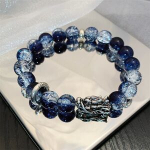 Floral starry sky blue-leading bracelet