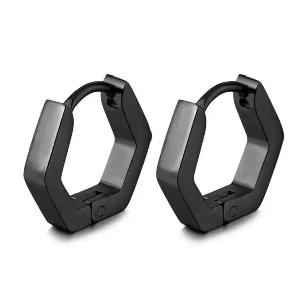 PVD Coated 18K Gold Real Gold Plated Geometric 201 Stainless Steel Fashion Waterproof Non Tarnish Earrings