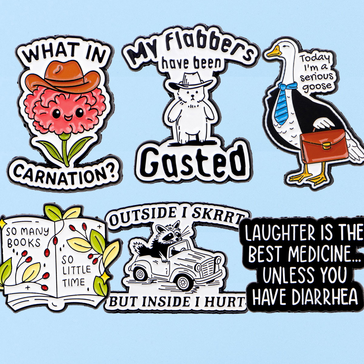 Wholesale Fun and inspirational English quotes brooches and badges