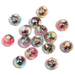 Rose skull (randomly mixed colors) / 16mm