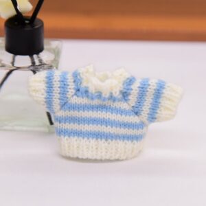 Blue and white stripes / 5.5cm