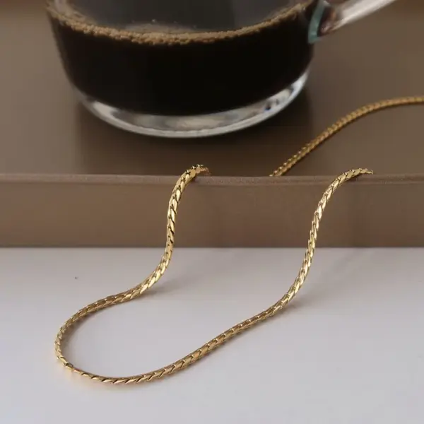 Wholesale Lady U Shape Titanium Steel Plating Necklace 1 Piece