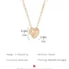 Wholesale Heart Shape Copper Sweet IG Style Copper Pendant Necklace Necklace