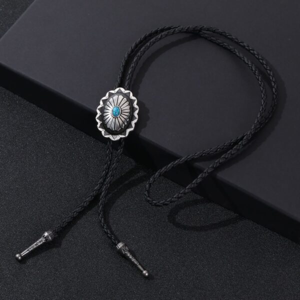 Wholesale Cross-border New Adjustable Enamel Western Polo Tie Alloy Pendant Tie Bolo Tie Vintage Necklace