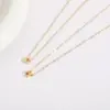 Wholesale PVD Coated Letter 304 Stainless Steel Casual Classic Style Streetwear Waterproof Non Tarnish 304 Stainless Steel Pendant Necklace