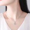Wholesale European and American Cross-border Niche Advanced Sense 8-character Love Diamond Pendant Amazon Same Style Infinite Love Necklace Women's Collarbone