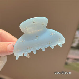 Blue-diamond hair grip