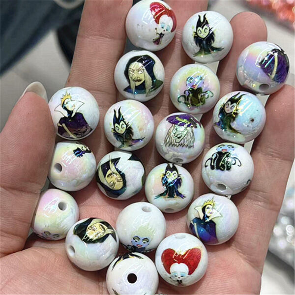 oly-ed915c6e01c98e1f94ad6bb939913f6f Wholesale 16Mmuv Color-Plated Variety of Halloween Pumpkin Ghost Horror Loose Beads DIY Beaded Pen Mobile Phone Chain Car Hanging Etc