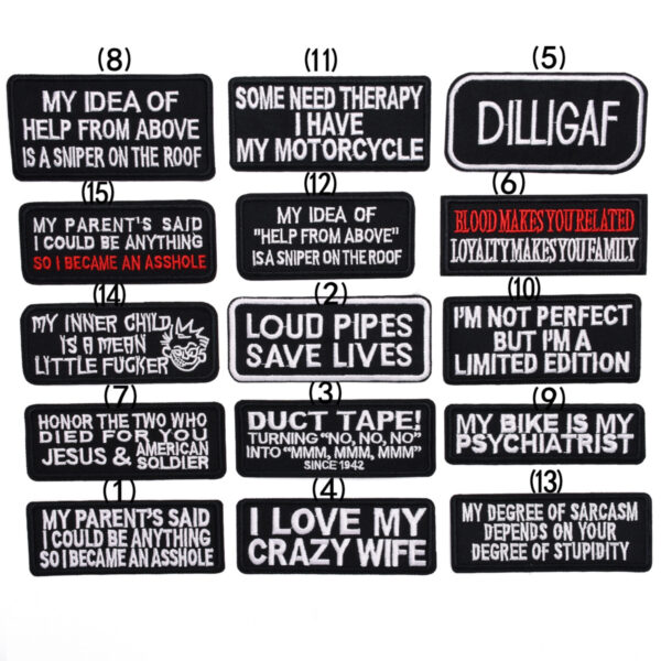 Wholesale Embroidered cloth stickers wholesale hat aessories clothing aessories stickers long English letters patch manufacturers direct st