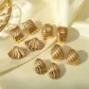 Ion Plating (IP) 18K Gold Plated Rhombus 304 Stainless Steel Beach Simple Style Waterproof Non Tarnish Ear Studs
