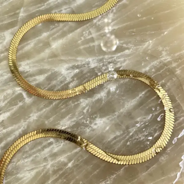Wholesale Jewelry Basic Simple Style Commute Solid Color 304 Stainless Steel 18K Gold Plated Plating Necklace