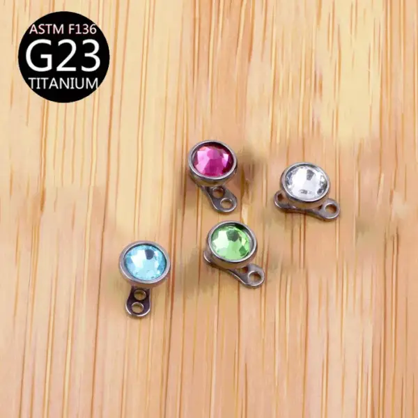 Wholesale Titanium Alloy Flat Bottom Implant Bone Screw Locking Bone Nail F136 Piercing Jewelry Skin Grafting Nail Simple Style Unisex