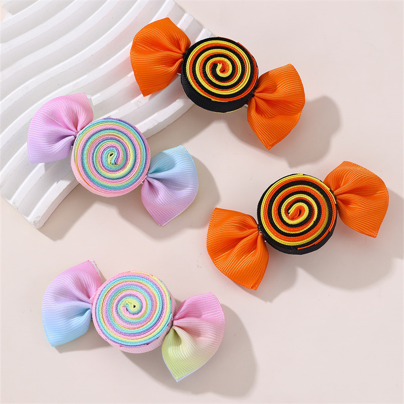 Wholesale Candy Flower Headwear Duckbill Clip Back of Head Bow