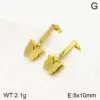 Wholesale 304 Stainless Steel Butterfly Bow Knot Ion Plating (IP) 18K Real Gold Plated Classic Style Waterproof Non Tarnish Enamel Three-dimensional Gold Steel Color Drop Earrings Ear Studs