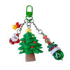 Wholesale DIY Santa Claus Beaded Chain Keychain