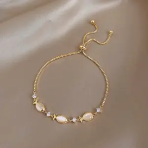 Opal Small Fish Bracelet (Adjustable)