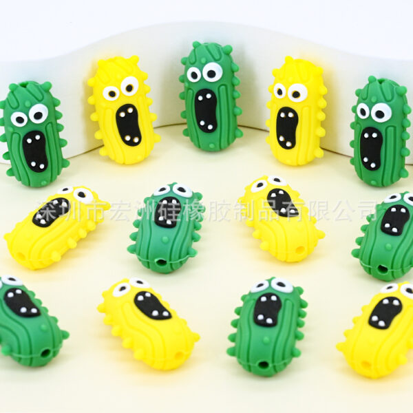 Wholesale [Hongzhou] Cross-border New Product Stringing Pen Focus Silicone Beads Baby Teether DIY Jewelry Loose Beads In Stock