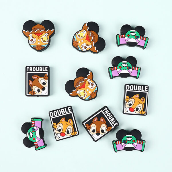 oly-edb0a46ad4f2173dc62b8a8153f7b41f Wholesale Creative Cartoon Silicone Beads Cute Character Focus Beads European and American Jewelry Bracelet Beaded Pen Accessories Silicone Beads