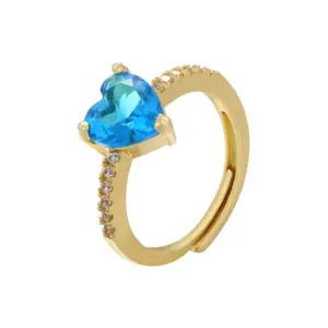 Golden Deep Sea Blue Diamond / Adjustable Opening