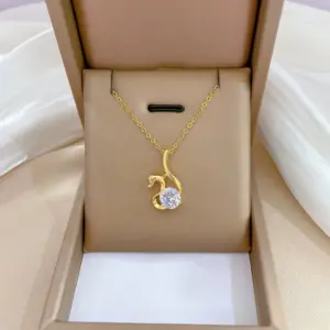 F211 Titanium Steel Chain Copper Pendant