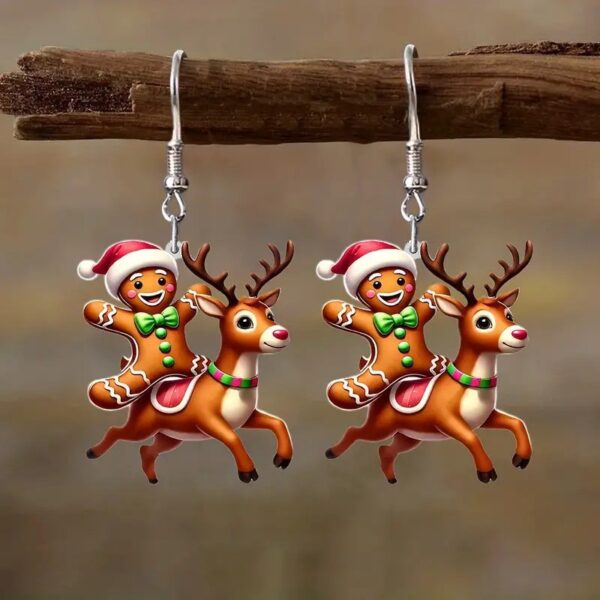 Wholesale Cute gingerbread man with reindeer ears Christmas Day
