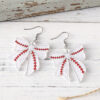 Wholesale Cross-border Hot Sports Bow Pendant Earrings Ball Games Earrings Sports Fans Acrylic Earrings