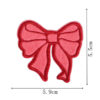 Wholesale In stock Greeter bow embroidered fabric patch