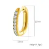 Wholesale 201 Stainless Steel Geometric Electroplated 18K Real Gold Plated Simple Style Waterproof Non Tarnish Earrings