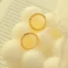 PVD Coated 18K Gold Plated 18K Gold 304 Stainless Steel Retro Earrings