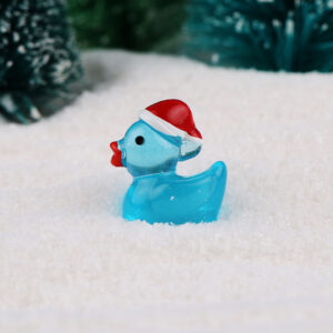 Glow-in-the-dark christmas duck-blue